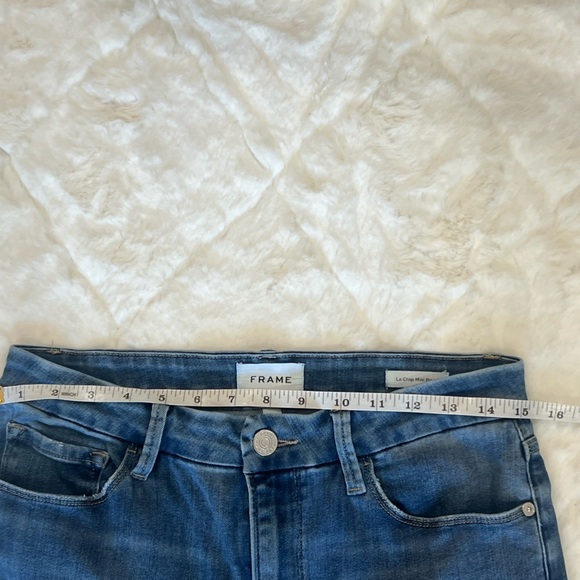 Frame Denim Le Crop Mini Boot Jeans Medium Wash LUPINE - Picture 7 of 10